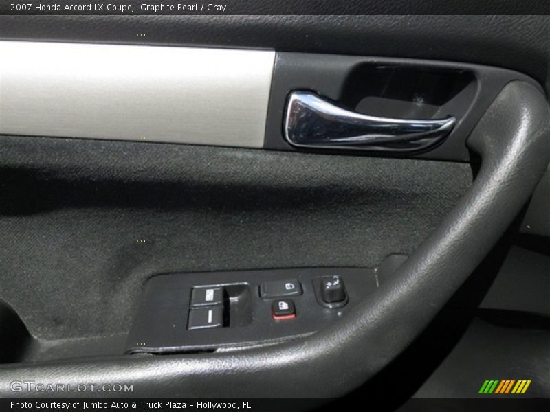 Graphite Pearl / Gray 2007 Honda Accord LX Coupe