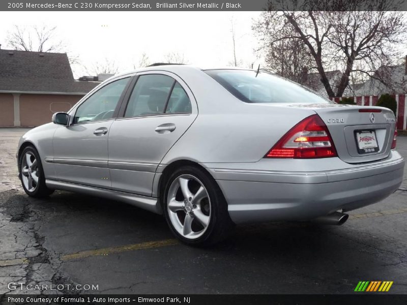 Brilliant Silver Metallic / Black 2005 Mercedes-Benz C 230 Kompressor Sedan