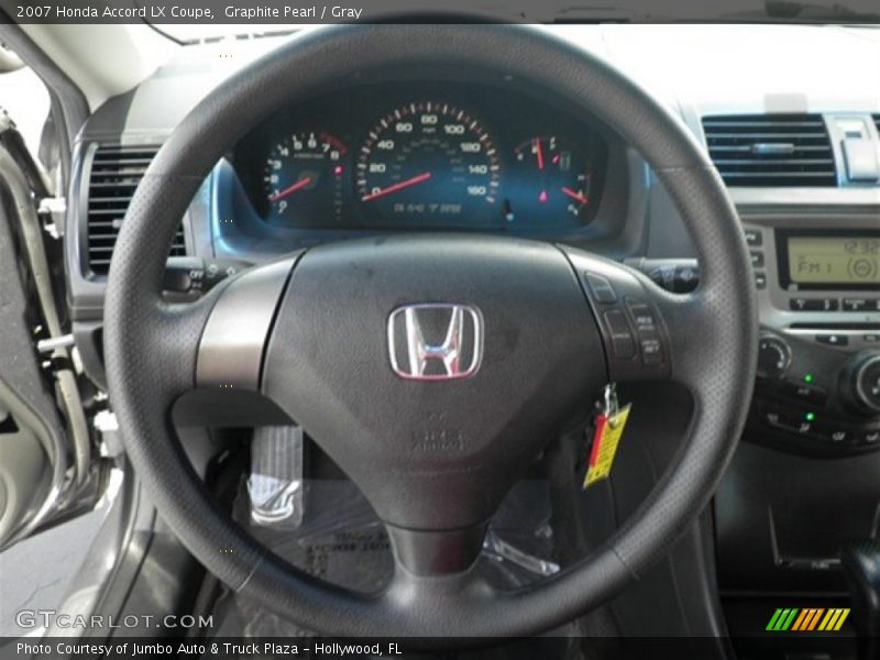 Graphite Pearl / Gray 2007 Honda Accord LX Coupe