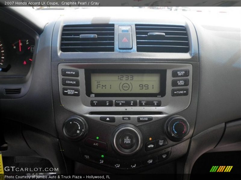 Graphite Pearl / Gray 2007 Honda Accord LX Coupe