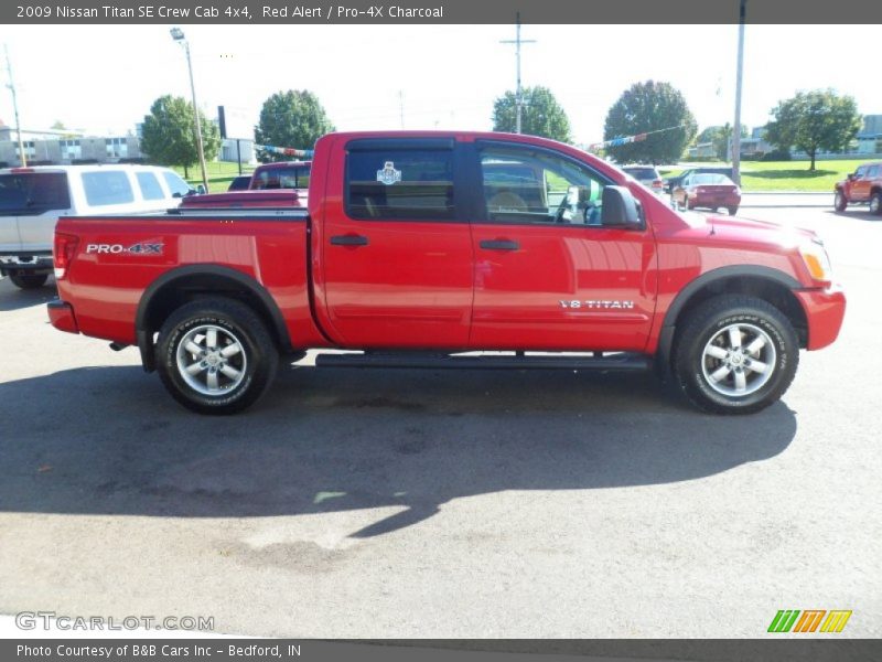 Red Alert / Pro-4X Charcoal 2009 Nissan Titan SE Crew Cab 4x4