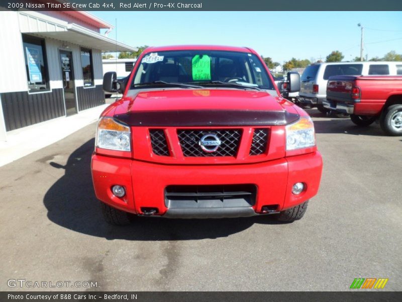 Red Alert / Pro-4X Charcoal 2009 Nissan Titan SE Crew Cab 4x4