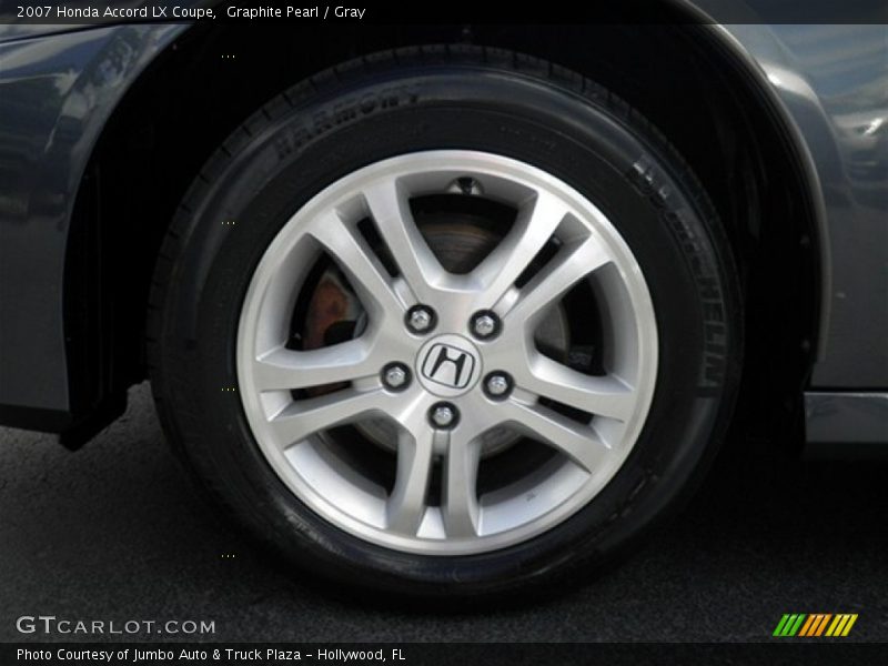 Graphite Pearl / Gray 2007 Honda Accord LX Coupe