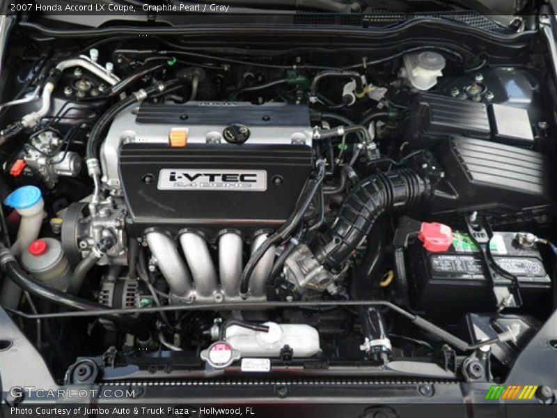 Graphite Pearl / Gray 2007 Honda Accord LX Coupe