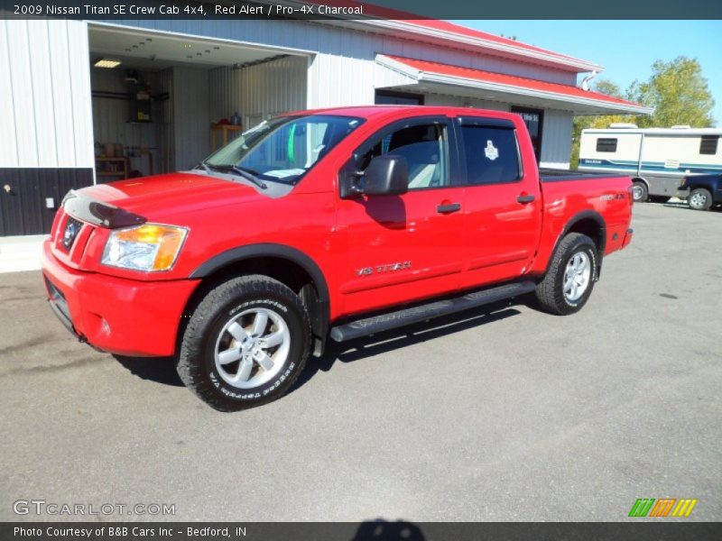 Red Alert / Pro-4X Charcoal 2009 Nissan Titan SE Crew Cab 4x4