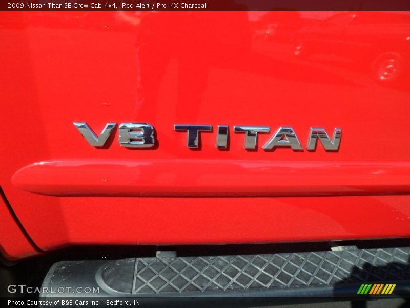 Red Alert / Pro-4X Charcoal 2009 Nissan Titan SE Crew Cab 4x4