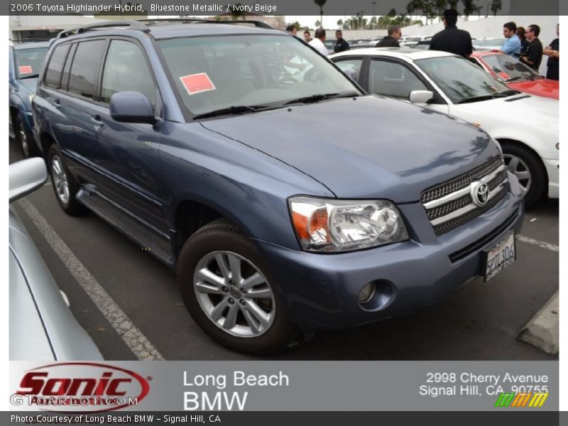 Bluestone Metallic / Ivory Beige 2006 Toyota Highlander Hybrid