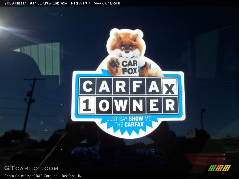 Red Alert / Pro-4X Charcoal 2009 Nissan Titan SE Crew Cab 4x4