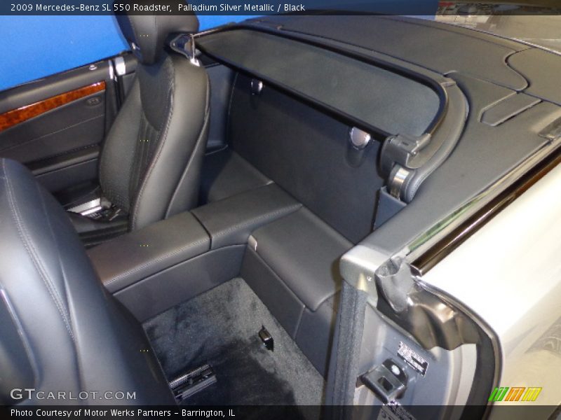 Palladium Silver Metallic / Black 2009 Mercedes-Benz SL 550 Roadster