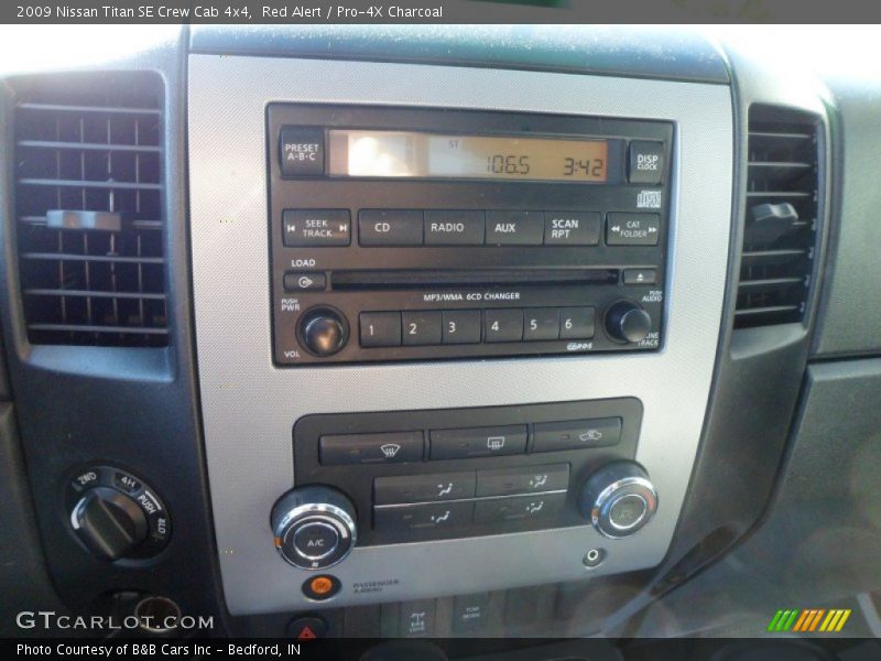 Red Alert / Pro-4X Charcoal 2009 Nissan Titan SE Crew Cab 4x4