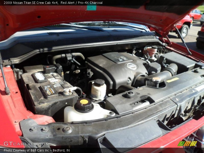Red Alert / Pro-4X Charcoal 2009 Nissan Titan SE Crew Cab 4x4