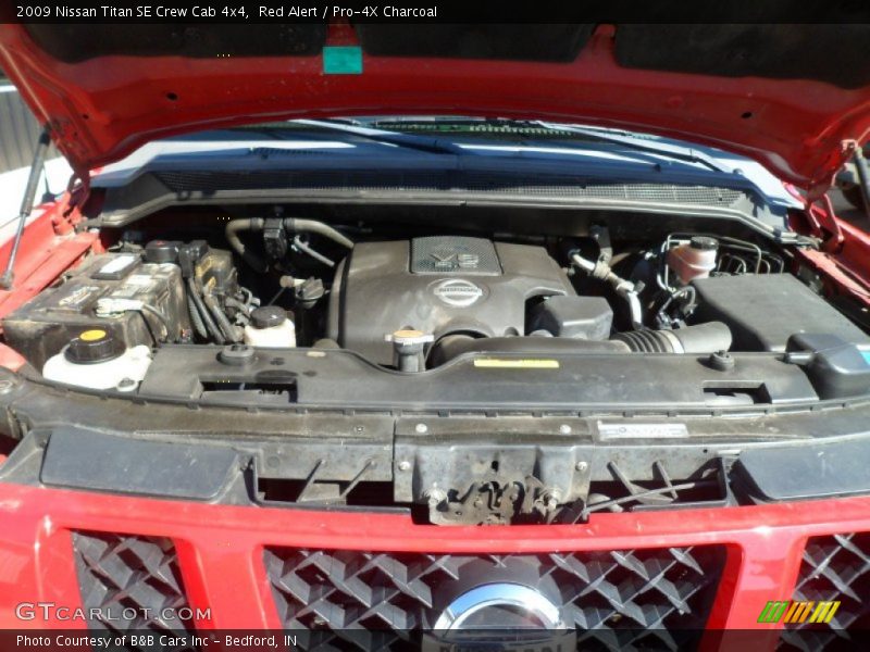 Red Alert / Pro-4X Charcoal 2009 Nissan Titan SE Crew Cab 4x4