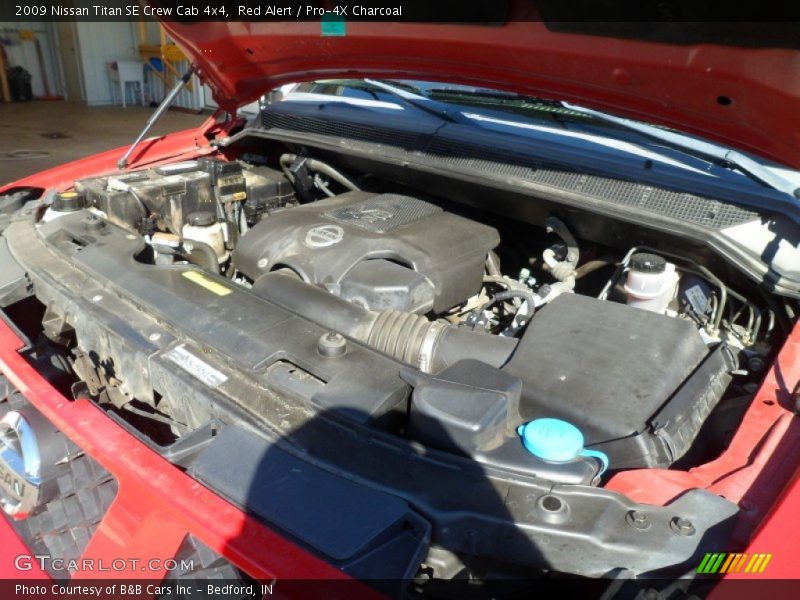 Red Alert / Pro-4X Charcoal 2009 Nissan Titan SE Crew Cab 4x4
