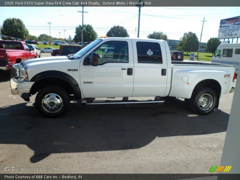 Oxford White / Medium Flint 2005 Ford F350 Super Duty FX4 Crew Cab 4x4 Dually