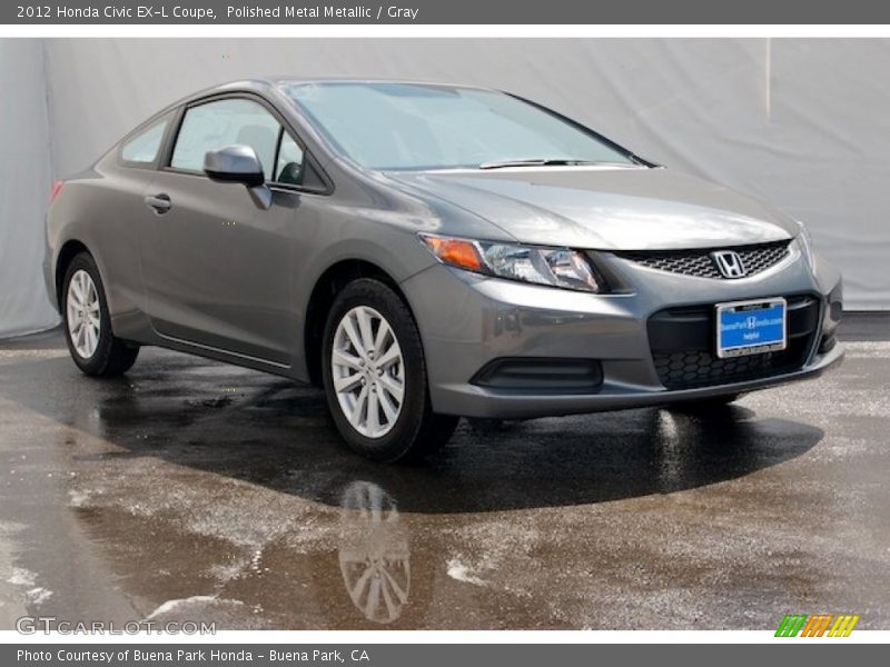 Polished Metal Metallic / Gray 2012 Honda Civic EX-L Coupe