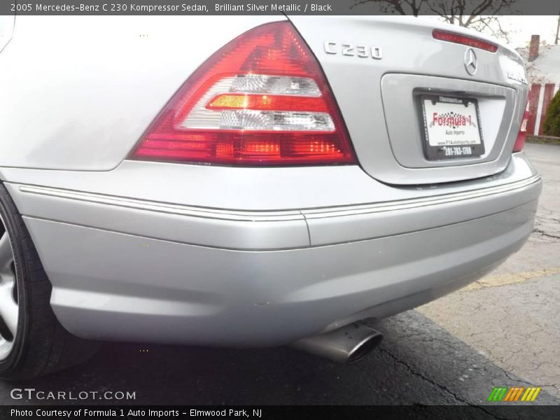Brilliant Silver Metallic / Black 2005 Mercedes-Benz C 230 Kompressor Sedan