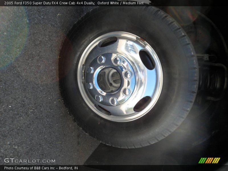 Oxford White / Medium Flint 2005 Ford F350 Super Duty FX4 Crew Cab 4x4 Dually