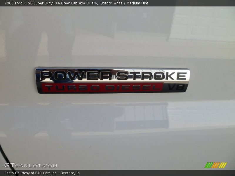 Oxford White / Medium Flint 2005 Ford F350 Super Duty FX4 Crew Cab 4x4 Dually