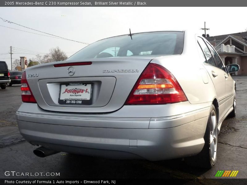Brilliant Silver Metallic / Black 2005 Mercedes-Benz C 230 Kompressor Sedan