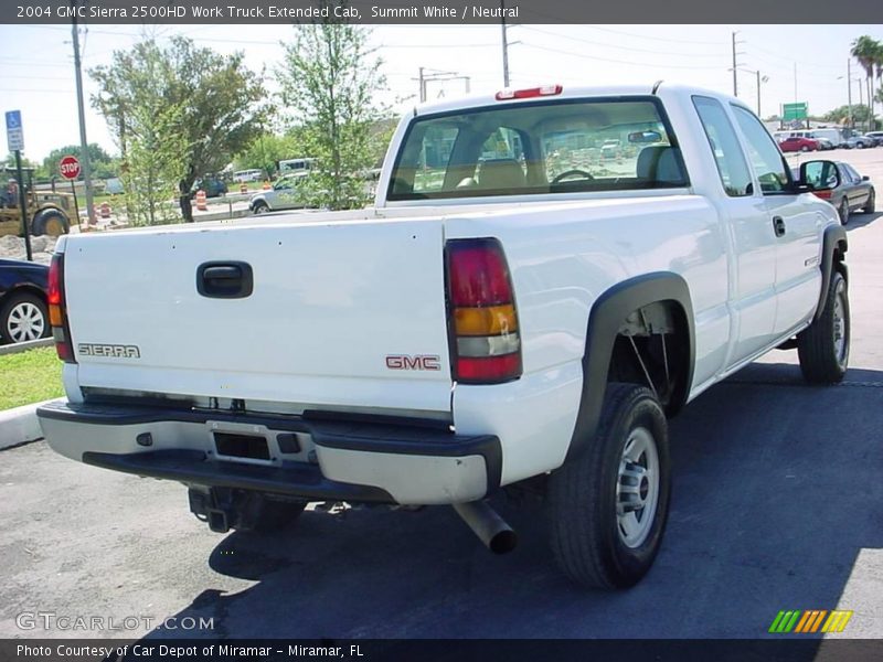 Summit White / Neutral 2004 GMC Sierra 2500HD Work Truck Extended Cab