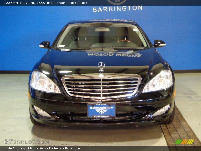 Black / Black 2009 Mercedes-Benz S 550 4Matic Sedan