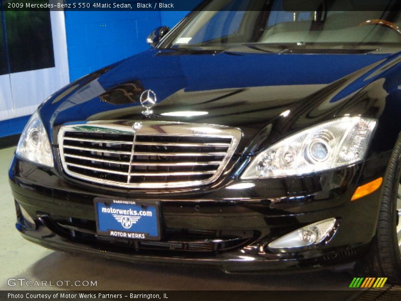Black / Black 2009 Mercedes-Benz S 550 4Matic Sedan