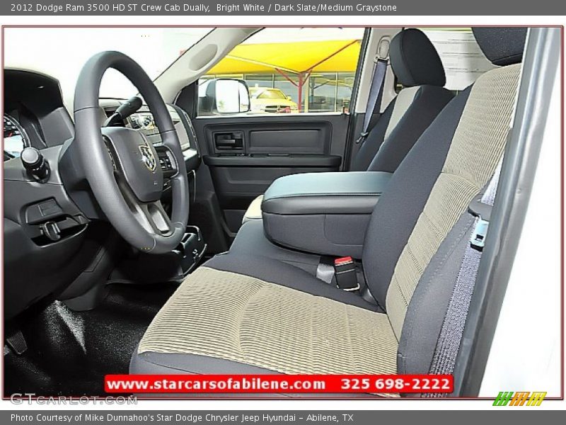 Bright White / Dark Slate/Medium Graystone 2012 Dodge Ram 3500 HD ST Crew Cab Dually