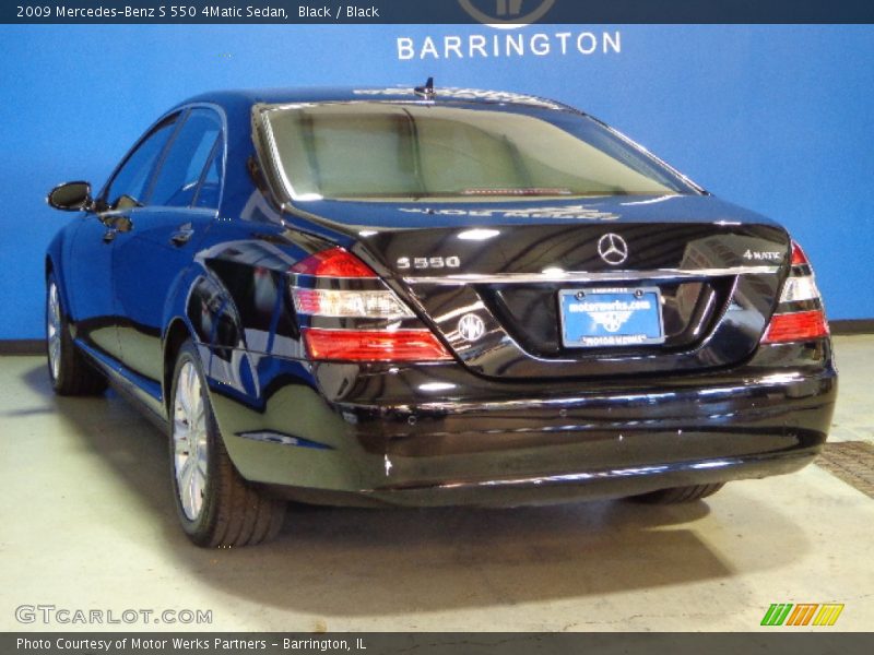 Black / Black 2009 Mercedes-Benz S 550 4Matic Sedan