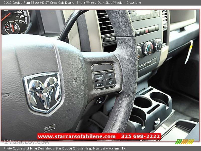 Bright White / Dark Slate/Medium Graystone 2012 Dodge Ram 3500 HD ST Crew Cab Dually