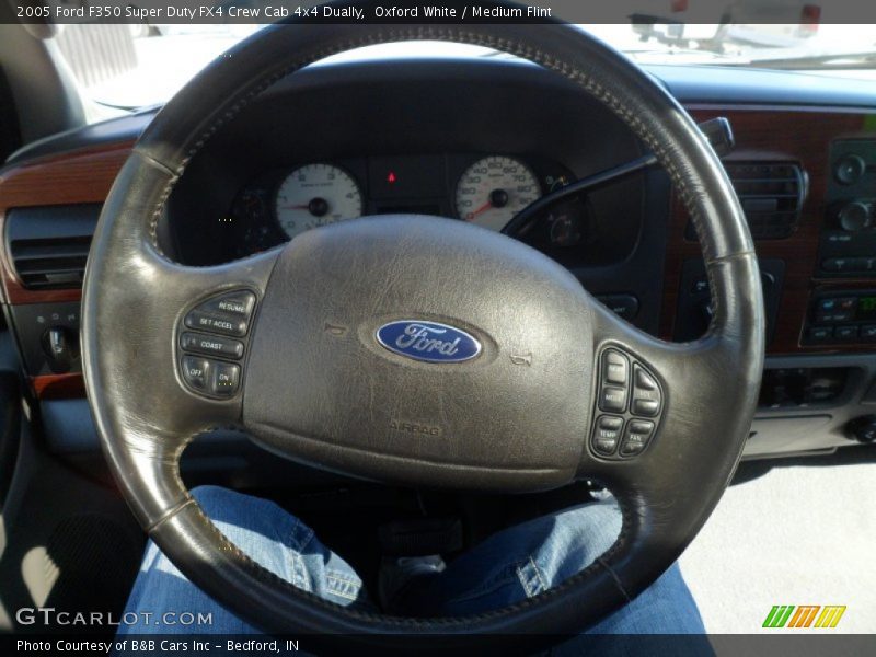 Oxford White / Medium Flint 2005 Ford F350 Super Duty FX4 Crew Cab 4x4 Dually