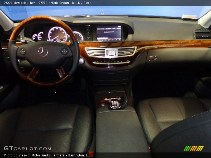 Black / Black 2009 Mercedes-Benz S 550 4Matic Sedan
