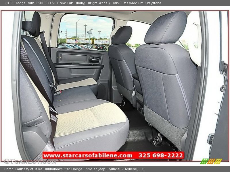 Bright White / Dark Slate/Medium Graystone 2012 Dodge Ram 3500 HD ST Crew Cab Dually