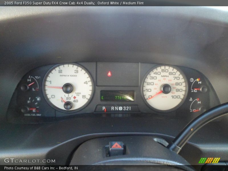 Oxford White / Medium Flint 2005 Ford F350 Super Duty FX4 Crew Cab 4x4 Dually