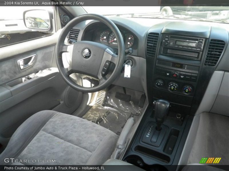 Aqua Blue Metallic / Gray 2004 Kia Sorento LX
