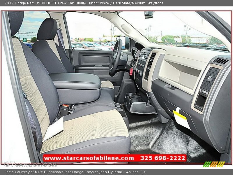 Bright White / Dark Slate/Medium Graystone 2012 Dodge Ram 3500 HD ST Crew Cab Dually