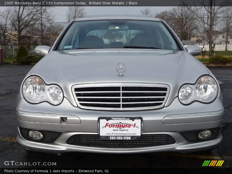 Brilliant Silver Metallic / Black 2005 Mercedes-Benz C 230 Kompressor Sedan