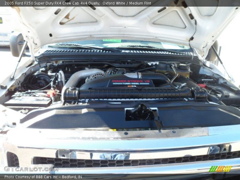 Oxford White / Medium Flint 2005 Ford F350 Super Duty FX4 Crew Cab 4x4 Dually
