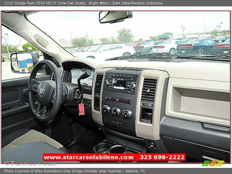 Bright White / Dark Slate/Medium Graystone 2012 Dodge Ram 3500 HD ST Crew Cab Dually