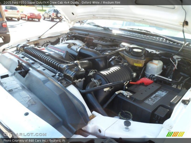Oxford White / Medium Flint 2005 Ford F350 Super Duty FX4 Crew Cab 4x4 Dually