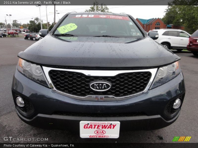 Pacific Blue / Black 2011 Kia Sorento LX AWD