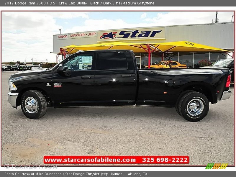 Black / Dark Slate/Medium Graystone 2012 Dodge Ram 3500 HD ST Crew Cab Dually