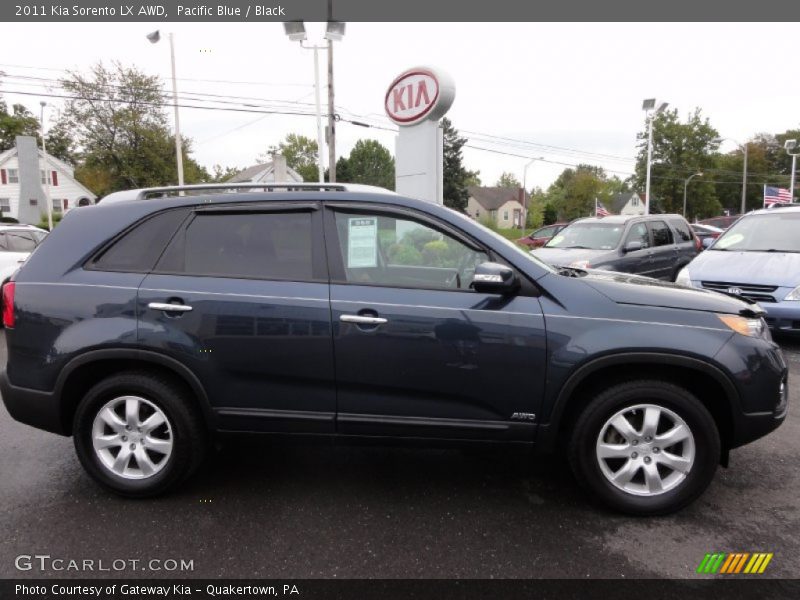 Pacific Blue / Black 2011 Kia Sorento LX AWD