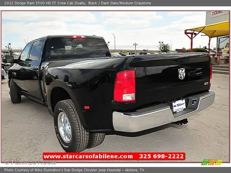 Black / Dark Slate/Medium Graystone 2012 Dodge Ram 3500 HD ST Crew Cab Dually