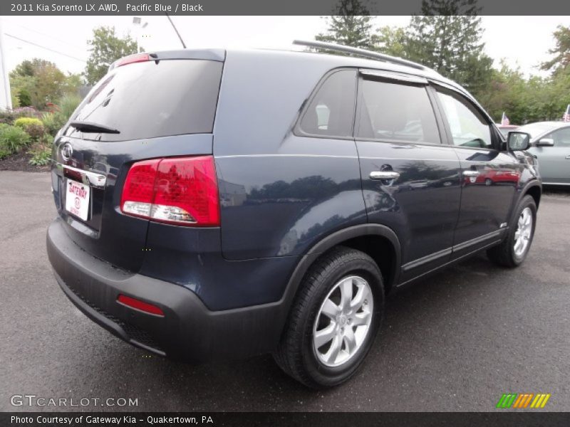Pacific Blue / Black 2011 Kia Sorento LX AWD
