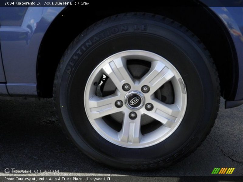 Aqua Blue Metallic / Gray 2004 Kia Sorento LX