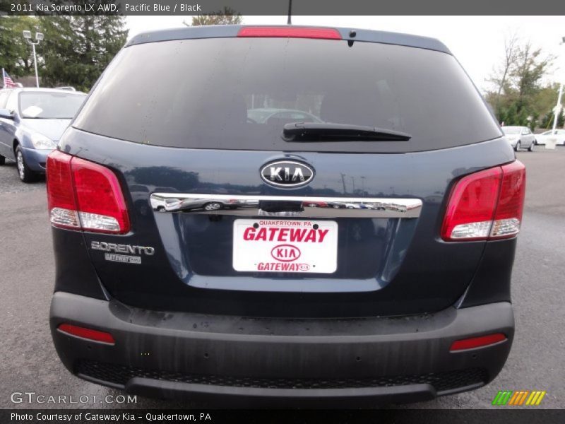 Pacific Blue / Black 2011 Kia Sorento LX AWD