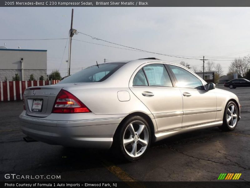 Brilliant Silver Metallic / Black 2005 Mercedes-Benz C 230 Kompressor Sedan