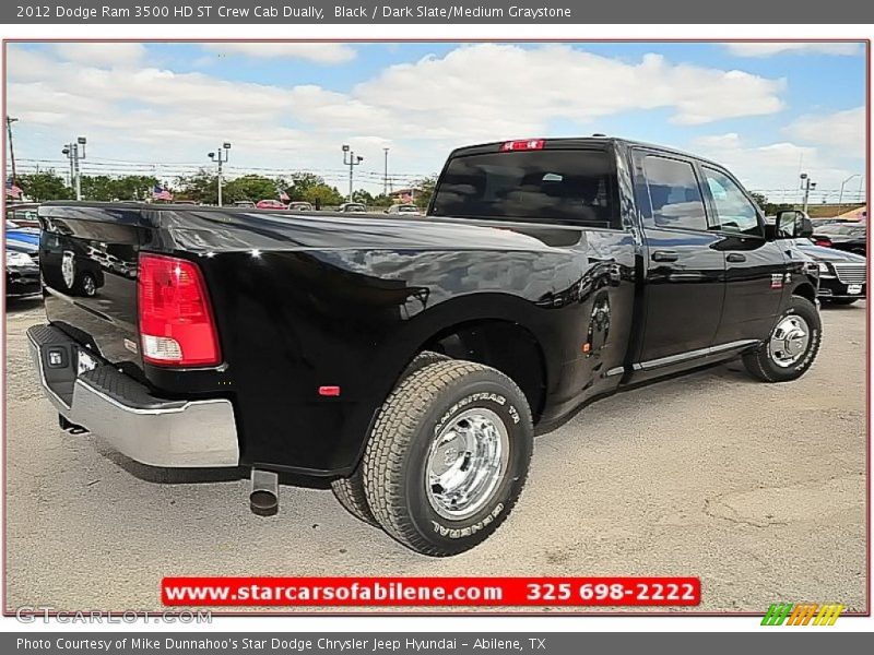Black / Dark Slate/Medium Graystone 2012 Dodge Ram 3500 HD ST Crew Cab Dually
