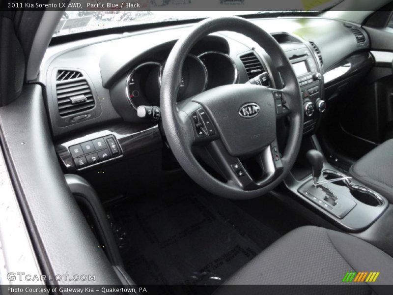 Pacific Blue / Black 2011 Kia Sorento LX AWD