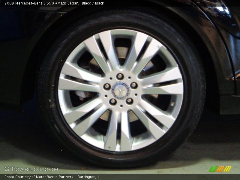 Black / Black 2009 Mercedes-Benz S 550 4Matic Sedan